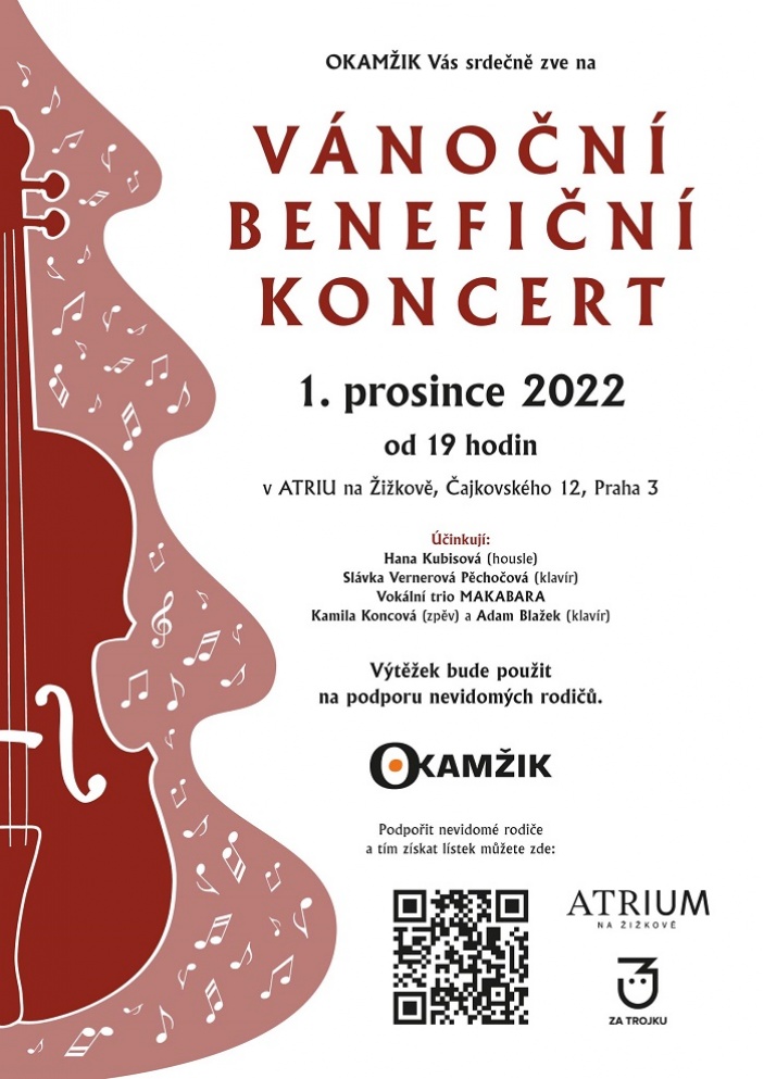Vánoční benefiční koncert Okamžiku