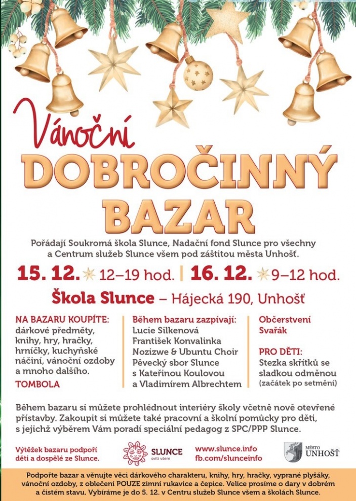 Vánoční dobročinný bazar