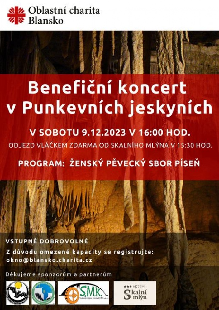 Benefiční koncert v Punkevních jeskyních