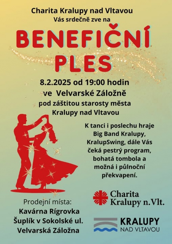 Benefiční ples Kralupské Charity