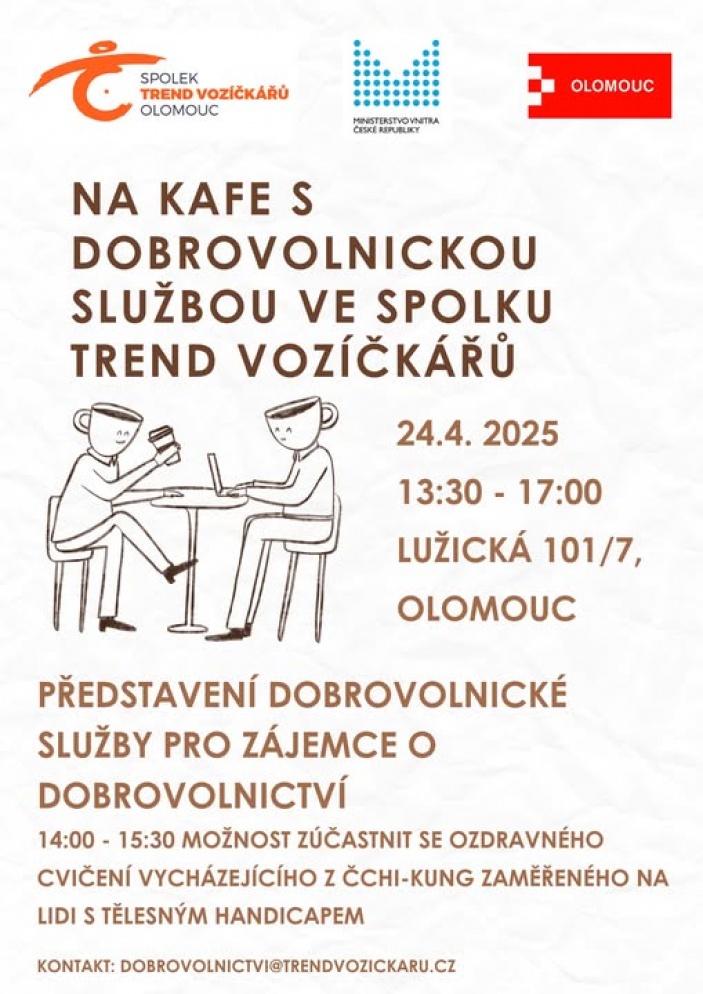 Na kafe s dobrovolnickou službou