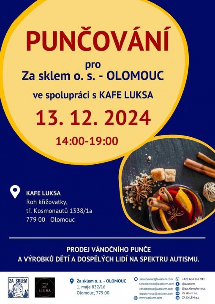 PUNČOVÁNÍ pro Za sklem o. s.