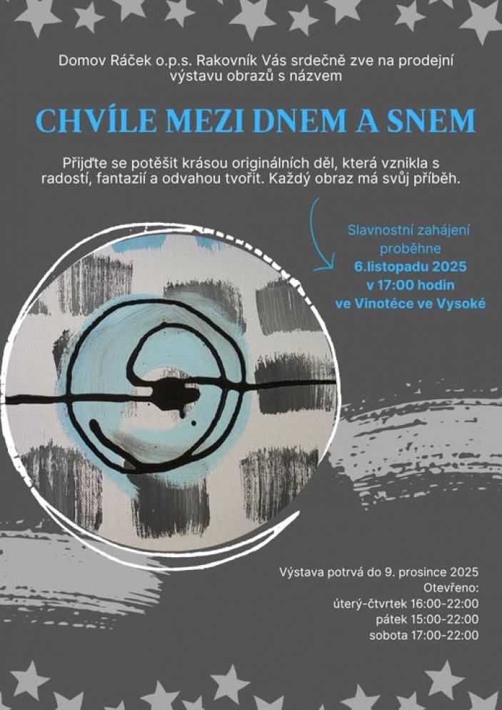 Prodejní výstava obrazů - zahájení