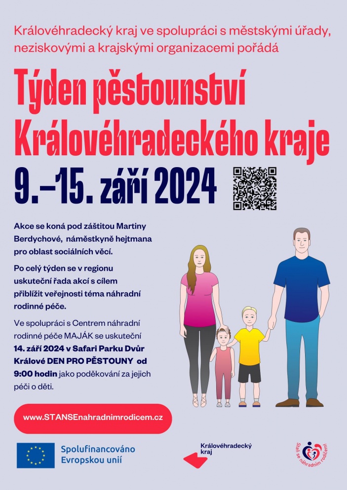 Týden pěstounství v Královéhradeckém kraji