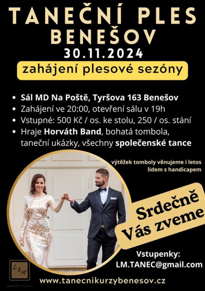 Zahájení plesové sezony v Benešově
