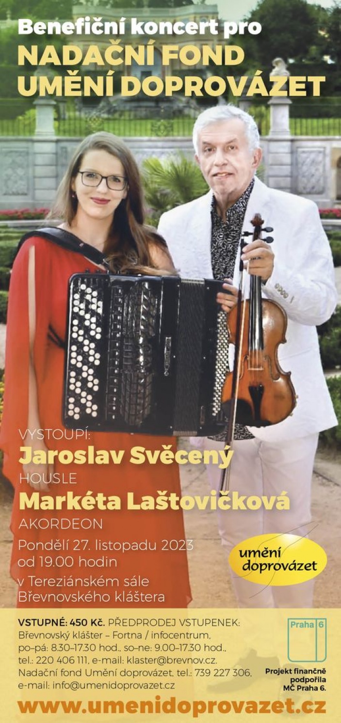 Benefiční koncert houslového virtuosa Jaroslava Svěceného