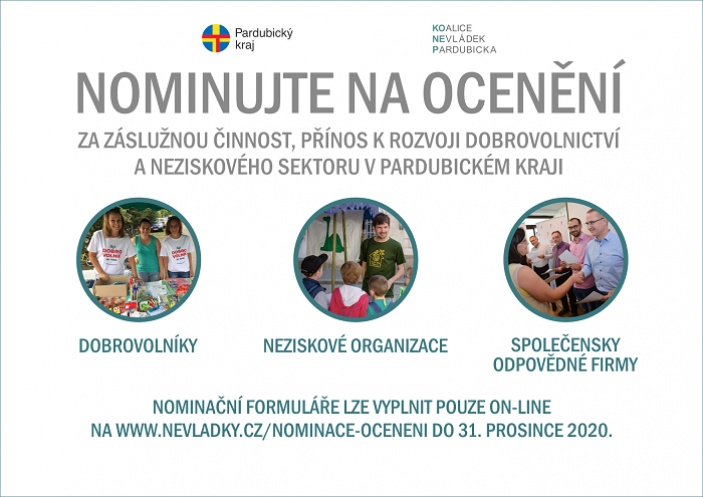 NOMINACE NA OCENĚNÍ SE PRODLUŽUJÍ DO KONCE LETOŠNÍHO ROKU