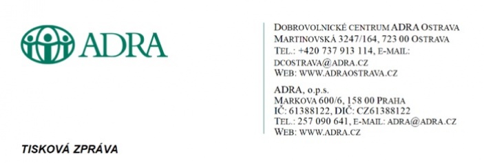 Ostravská ADRA zapojila v minulém roce rekordní počet dobrovolníků